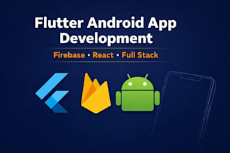build a flutter android app with firebase backend