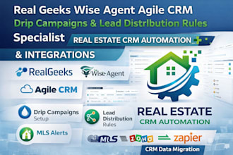 integrate real geeks and wise agent via zapier for lead generation