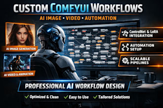 create custom comfyui workflows for ai image, video, and automation