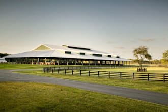 redesign 3d longfield equestrian center,stable building,horse stall,riding arena