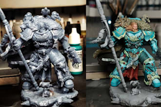 sculpt 3d miniatures for warhammer