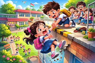 children story book illustration children story book illustration children kids