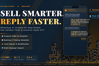 buidl ai whatsapp chatbot for realstate buisness with gpt and whatsapp api
