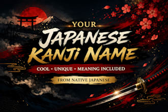 create your unique japanese kanji name with meaning