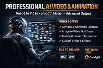 create ai videos and animations using comfyui workflows