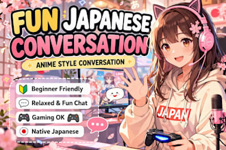 practice natural japanese conversation with you