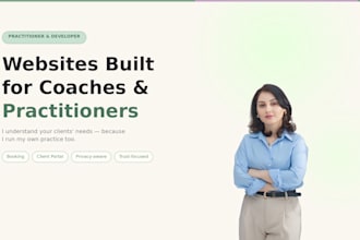 build a professional website for coaches and wellness professionals