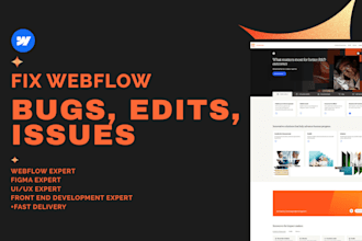 fix webflow, webflow bug fix, webflow issues, webflow edit, webflow expert