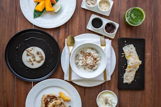 design a professional and eye catching menu for you