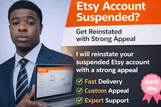 reinstate your suspended etsy account with a strong appeal