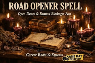 open doors to success fast, road opener spell, career boost, remove blockages