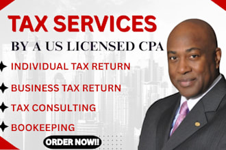 prepare and efile US tax returns for individuals and businesses 1040, 1120, 1065