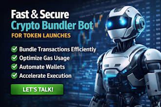 develop a fast and secure crypto bundler bot for token launches