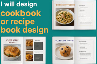 do professional cookbook formatting and recipe book design for amazon KDP