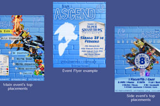 create a videogame event flyer for you