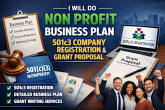 do non profit business plan 501c3 company registration and grant proposal