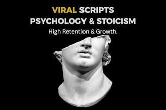 write viral short form scripts based on psychology and stoicism