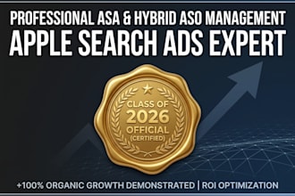 expert apple search ads asa and hybrid aso certified 2026
