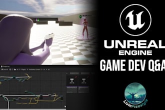 develop a professional 3d game, open world fps or tps game in unreal engine 5