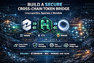 build a secure cross chain token bridge using layerzero hyperlane or wormhole