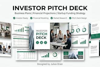 create investor pitch deck, startup pitch deck, consulting presentation deck