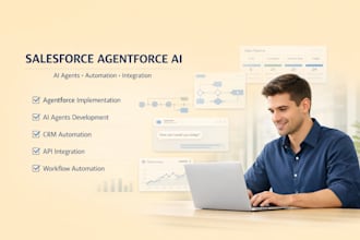 do salesforce agentforce implementation ai agents integration automation