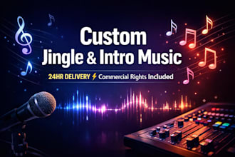 create a custom jingle or intro music in 24 hours