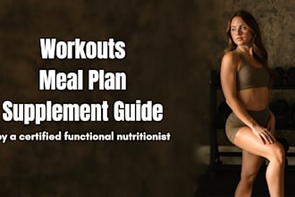 create a personalized workout, nutrition and supplement plan for your goals