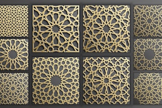 do dxf files for islamic vectors