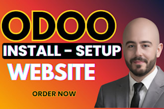 install odoo erp, customize modules, website setup, migrate and fix errors