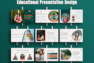 design academic and education powerpoint presentation for students teachers kids