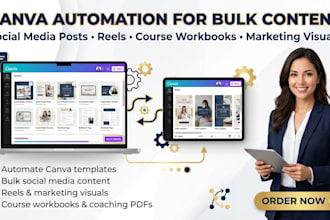 automate canva templates for bulk content creation using make, canva API, n8n