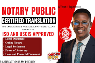 offer multi lingual notarized and certified translations for official use