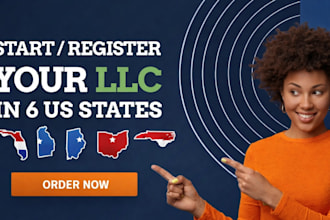 register your llc in florida, new york, georgia, illinois, ohio, north carolina