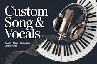 create a custom song, vocal or jingle for your project