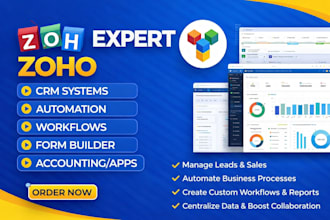 setup zoho books quickbooks zapier xero CRM integration with automation make n8n
