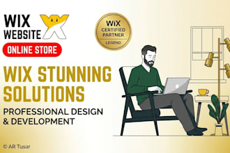 design wix website, wix landing page, wix ecommerce store