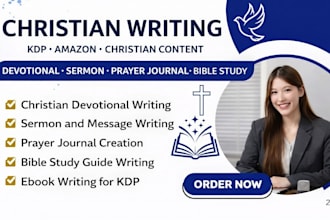 write christian devotional ebook sermon kdp prayer journal and bible study guide