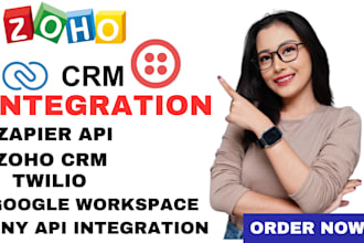 develop custom api integration twillo zoho crm zapier integrate api smartsheet
