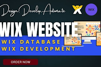 wix studio website design wix development with wix velo, wix code, wix database