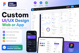 design a customize use case figma uiux for your app or web startup