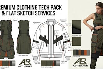 make professional clothing tech pack fashion tech pack manufacturer ready