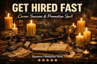 cast powerful job spell to get hired fast, career success, job promotion spell