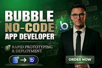 build your custom bubble io web app mvp or saas