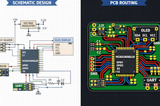 professional pcb design, schematic design and pcb routing