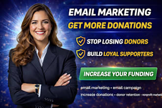 create email marketing campaigns to increase donations