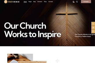design church website with squarespace, redesign ministry website