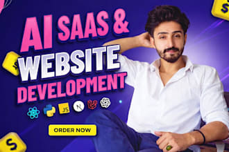 full stack ai software developer for ai saas ai mvp app ai website development