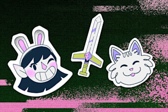make printable and digital stickers