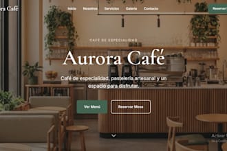 crearé tu landing page moderna, responsiva y profesional